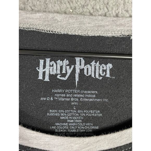 Harry Potter Gryffindor Quidditch Team Captain Shirt Women’s L 3/4 Sleeve Raglan - Picture 5 of 6